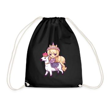 Princesse Cheval Mignon - Sac de sport léger - noir - Devant