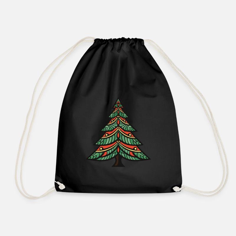 Weihnachtsbaum Weihnachten - Turnbeutel - Schwarz