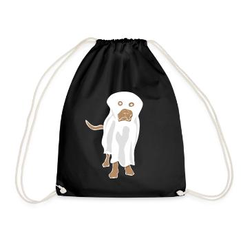 Labrador Retriever Chien fantôme - Sac de sport léger - noir - Devant