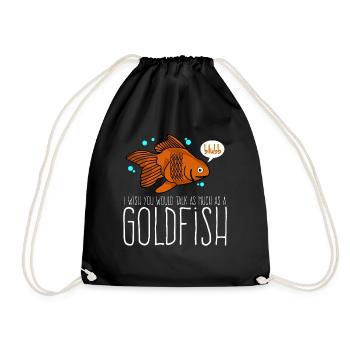 Goldfish Talking Gold Fish - Turnbeutel - Schwarz - Vorne