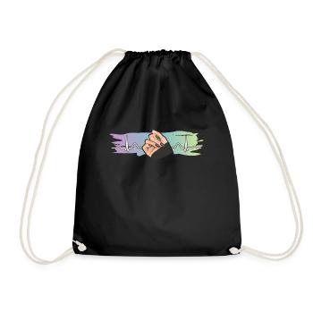 Heartbeat Nail Design Nail Studio Tech - Sac de sport léger - noir - Devant