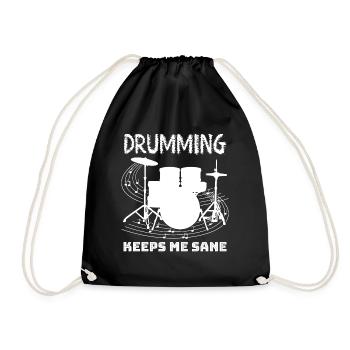 Drummer Drum Drumset Drumsticks Drums - Sac de sport léger - noir - Devant