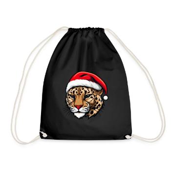 Tête de guépard Noël Noël - Sac de sport léger - noir - Devant