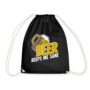 Beer Brewing Craft Beer - Drawstring Bag - black - Front