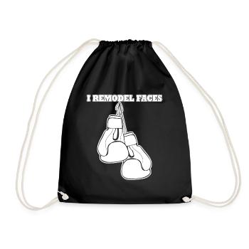 Boxer Joke Boxing Gloves - Turnbeutel - Schwarz - Vorne