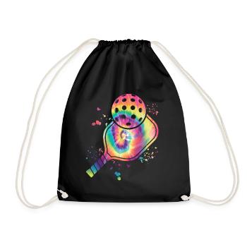Wiffleball Club Pickleball Team - Drawstring Bag - black - Front