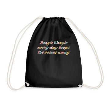 Boogie Woogie Joke Dancing Swing - Turnbeutel - Schwarz - Vorne
