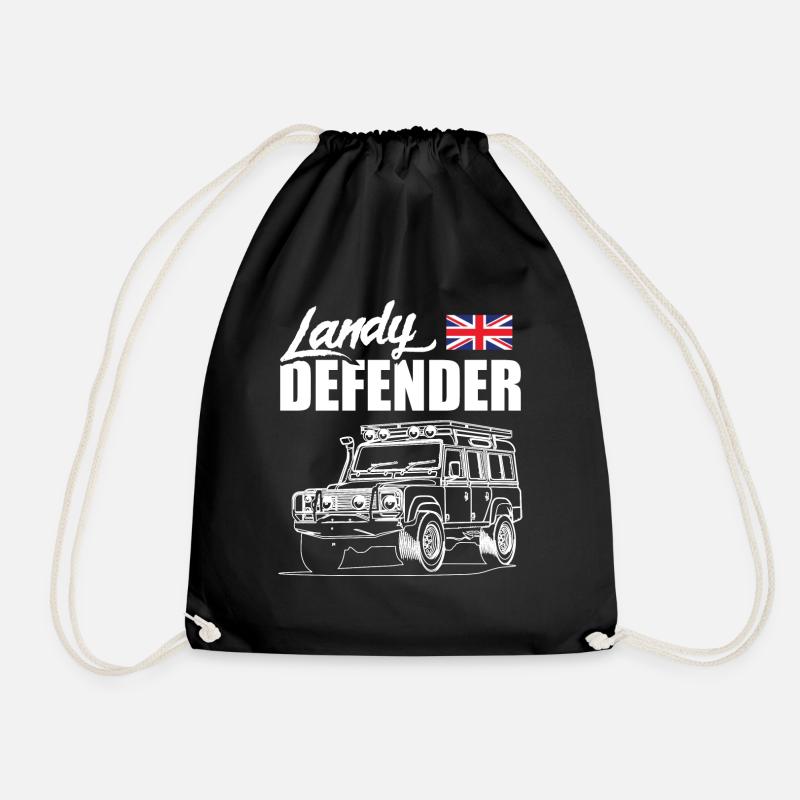 Landy Defender - Turnbeutel - Schwarz