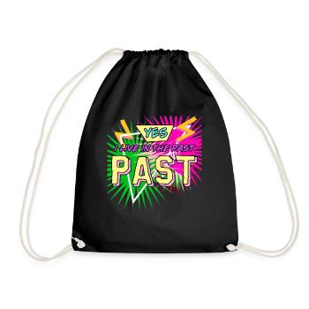 1980's Retro 80s Disco - Drawstring Bag - black - Front
