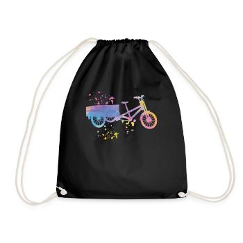 Heavy Duty Bike Cargo Bike Cargo Bike Cargo Bike - Drawstring Bag - black - Front