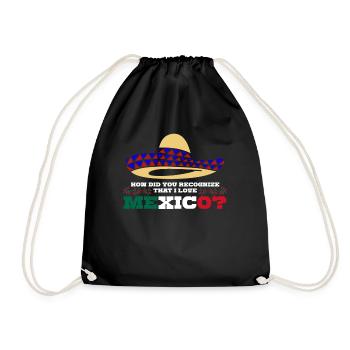 Mexique Drapeau mexicain Mexicains - Sac de sport léger - noir - Devant