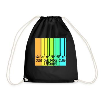 Golf Club Golf Players - Drawstring Bag - black - Front