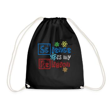 Science Atheist Agnostic Atheism - Turnbeutel - Schwarz - Vorne
