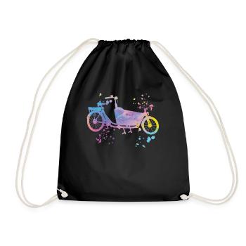 Heavy Duty Bike Cargo Bike Cargo Bike Cargo Bike - Drawstring Bag - black - Front