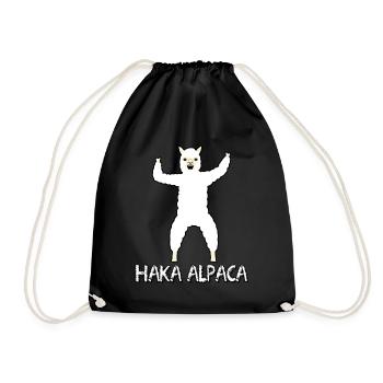 Haka Alpaca - Turnbeutel - Schwarz - Vorne