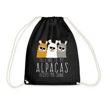 Alpacas Sunglasses Alpaca - Turnbeutel - Schwarz - Vorne