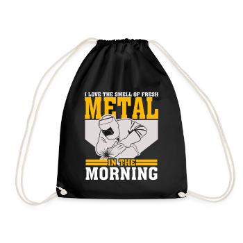 Metalworker Metal Work Metalwork Welder - Drawstring Bag - black - Front