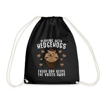 Hérissons Hérisson - Sac de sport léger - noir - Devant