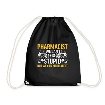 Apotheker Abschluss Medizin Apotheke - Turnbeutel - Schwarz - Vorne