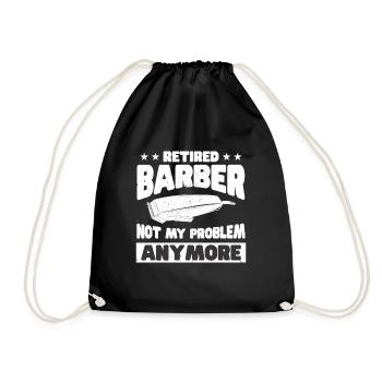 Friseur Geschenk Für Friseur Salon Spruch Friseur - Turnbeutel - Schwarz - Vorne