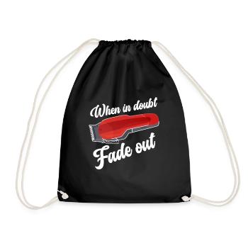 Friseur Geschenk Für Friseur Salon Spruch Friseur - Turnbeutel - Schwarz - Vorne