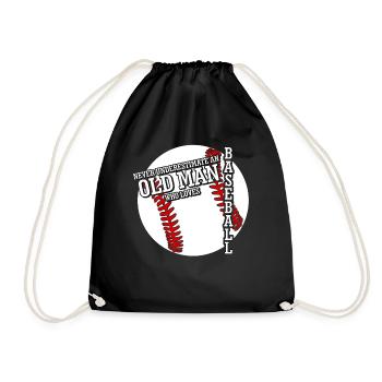 Baseball pour les vieux hommes - Sac de sport léger - noir - Devant