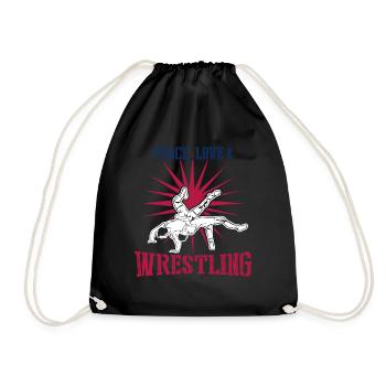 Wrestling Joke Wrestler - Turnbeutel - Schwarz - Vorne