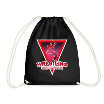 Wrestler Insane Wrestling - Turnbeutel - Schwarz - Vorne