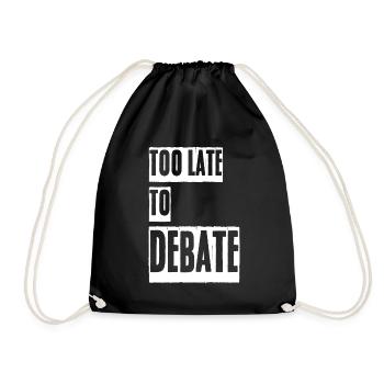 Discussion Debate Team Debating Club - Drawstring Bag - black - Front