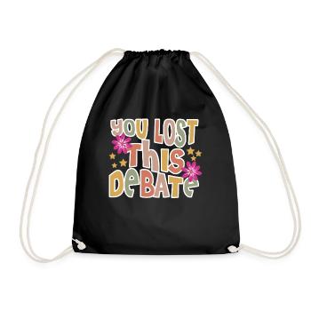 Debating Club Joke Debate Team - Drawstring Bag - black - Front