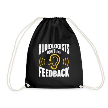 Audiology Audiologists - Drawstring Bag - black - Front