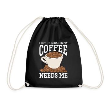 Barista Coffee - Drawstring Bag - black - Front