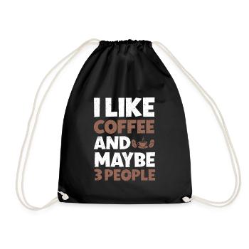 Barista Coffee - Drawstring Bag - black - Front