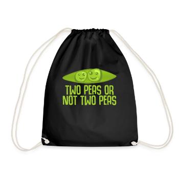 Two peas - Turnbeutel - Schwarz - Vorne
