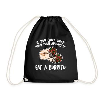 Mexican Food Burrito Burritos - Drawstring Bag - black - Front