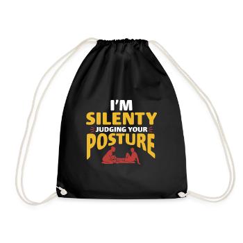 Physiotherapist Physiotherapy - Drawstring Bag - black - Front