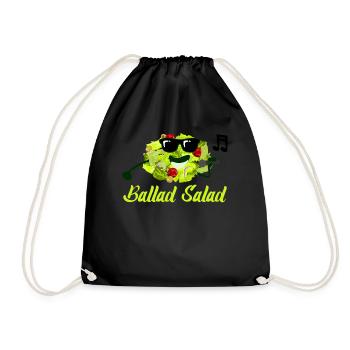 Singing Salad Salads Vegetables Vegan - Turnbeutel - Schwarz - Vorne