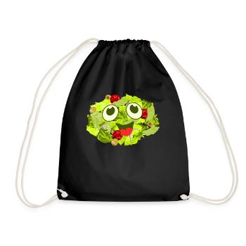 Salad Cute Salads Vegan - Turnbeutel - Schwarz - Vorne