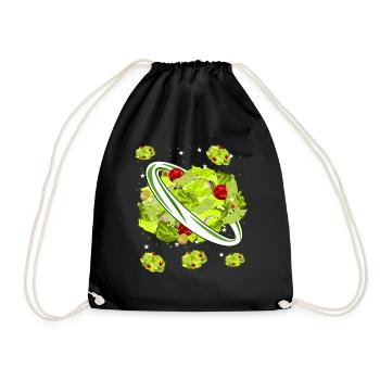 Salad Vegetarian Salads Vegan - Turnbeutel - Schwarz - Vorne