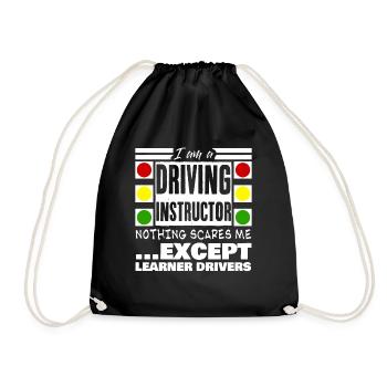 Moniteur d’auto-école Apprentis conducteurs - Sac de sport léger - noir - Devant