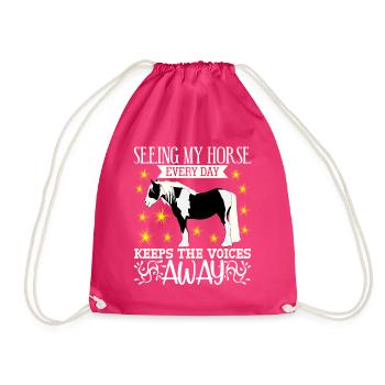 Équitation - Sac de sport léger - fuchsia - Devant