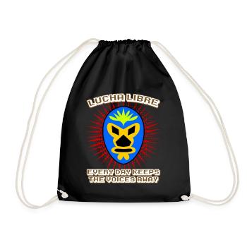 Masques Lucha Libre Masque Lutte - Sac de sport léger - noir - Devant