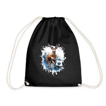 Hirsch Soccer Sports Team - Drawstring Bag - black - Front
