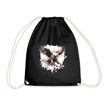 Adler Soccer Sports Team - Drawstring Bag - black - Front