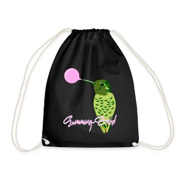 Hummingbird Chewing gum Hummingbirds - Drawstring Bag - black - Front