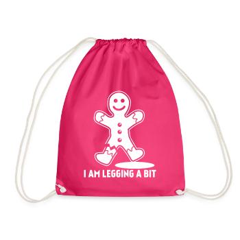 Admin Gamer Lag Gingerbread Man - Drawstring Bag - fuchsia - Front