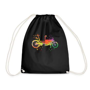 Heavy Duty Bike Cargo Bike Cargo Bike Cargo Bike - Drawstring Bag - black - Front