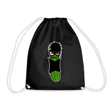 Goth Cucumber Gothic - Turnbeutel - Schwarz - Vorne