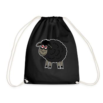 Goth Mouton Gothique - Sac de sport léger - noir - Devant