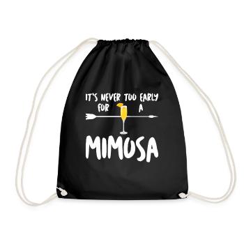 Mimosen Brunch Mimosa - Drawstring Bag - black - Front